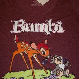 Disney Bambi Kids Tee - Burgundy